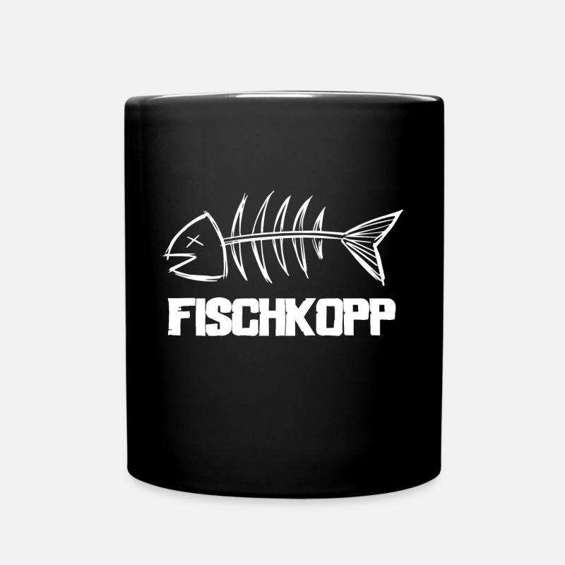 Fischkopp - Tasse einfarbig - Schwarz