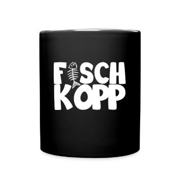 Fischkopp - Tasse einfarbig - Schwarz - Vorne