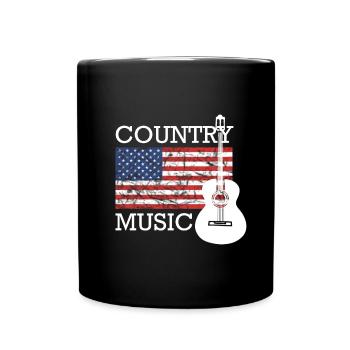 Country Music - Full Colour Mug - black - Front