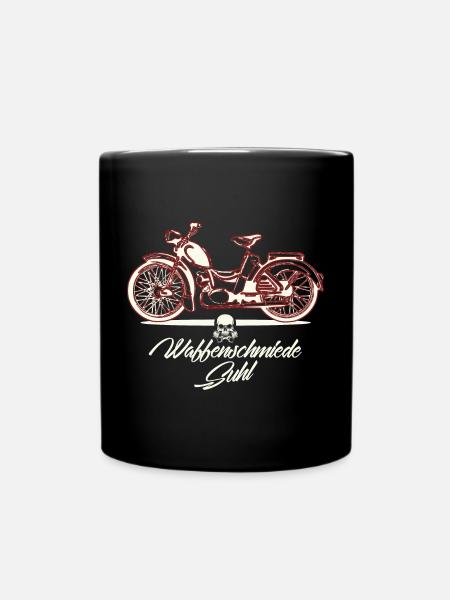 Simson SR2 - DDR Ostalgie Moped Suhl - Tasse einfarbig - Schwarz