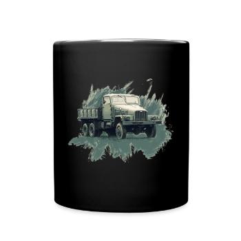 Camion à plateau IFA G 5 - Mug uni - noir - Devant