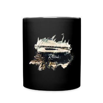 Stade de Rostock - Mug uni - noir - Devant