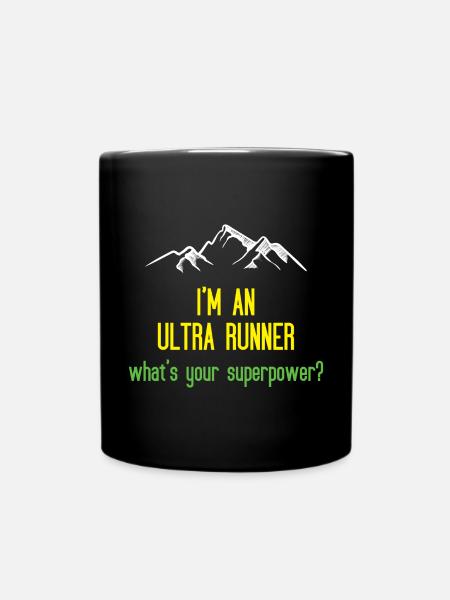 I'm An Ultra Runner - Was ist deine Superkraft - Tasse einfarbig - Schwarz