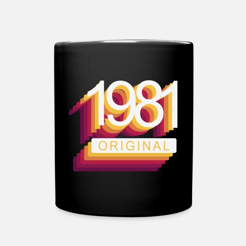 Né en 1981 - Mug uni - noir