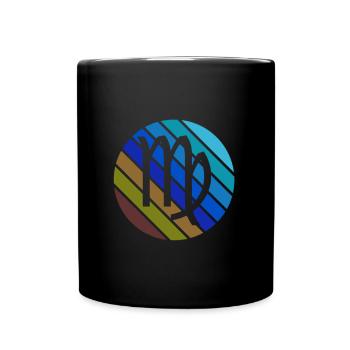 Signe du zodiaque Vierge Horoscope Astrologie - Mug uni - noir - Devant