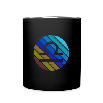 Signe du zodiaque Balance Horoscope Astrologie - Mug uni - noir - Devant