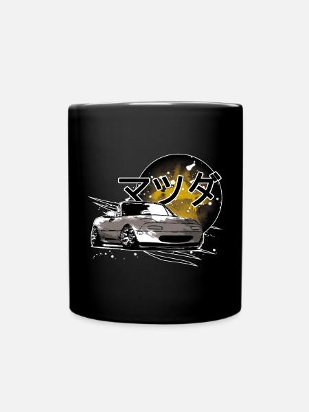 Japanese car Miata Mx5 - Full Colour Mug - black