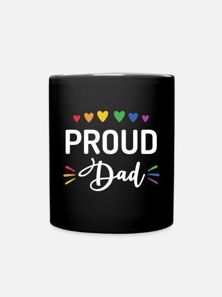 Stolzer Papa - Tasse einfarbig - Schwarz