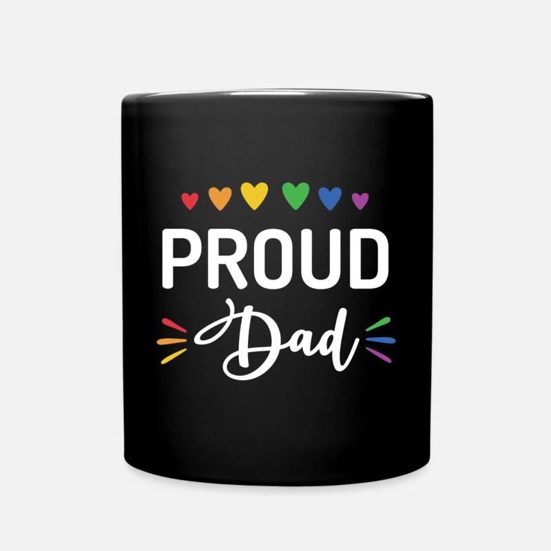 Stolzer Papa - Tasse einfarbig - Schwarz