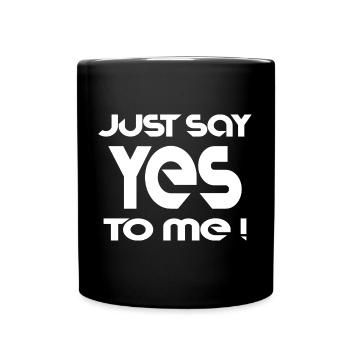 Saying text slogan cool - Full Colour Mug - black - Front