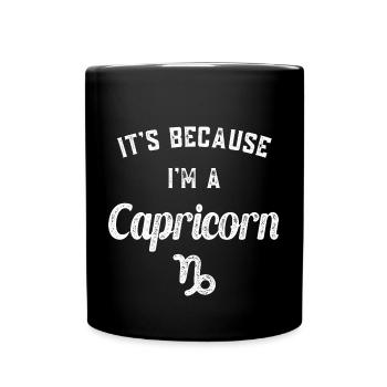 Zodiac sign Capricorn - Full Colour Mug - black - Front