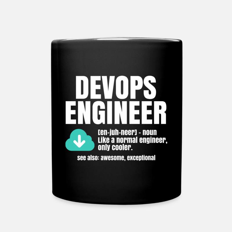 Devops Engineer - Full Colour Mug - black