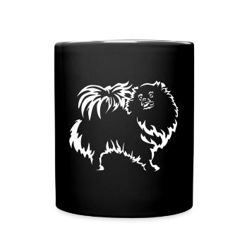 Zwergspitz Black Edition" - Full Colour Mug - black - Front