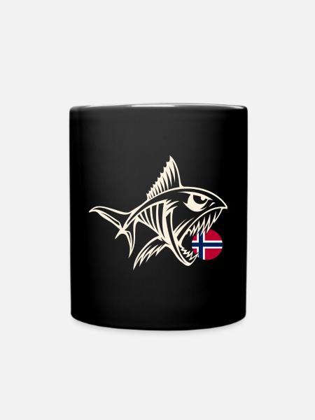 Norvège Fishing Angler Fishing Tour - Mug uni - noir