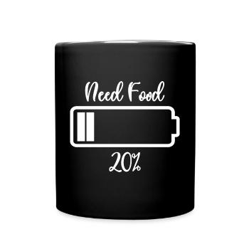 Need Fuel Low Battery Tee - Full Colour Mug - black - Front