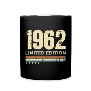 61e anniversaire 61 ans rétro édition limitée 1962 - Mug uni - noir - Devant