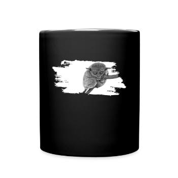 Tarsier Affe grumpy - Tasse einfarbig - Schwarz - Vorne