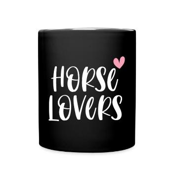 Amateurs de chevaux Cadeau d’équitation - Mug uni - noir - Devant