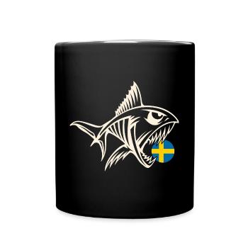 Suède Pêche Pêche à la ligne Pêche - Mug uni - noir - Devant