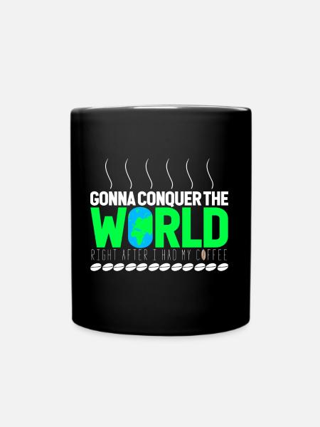 aller conquérir le monde - Mug uni - noir