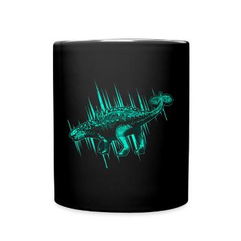 Ankylosaurus Dinosaur - Full Colour Mug - black - Front