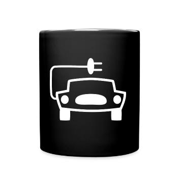 Electric cars - Full Colour Mug - black - Front