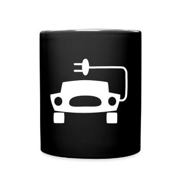 E Autos - Tasse einfarbig - Schwarz - Vorne