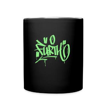 Fürth T Shirt Graffiti - Tasse einfarbig - Schwarz - Vorne