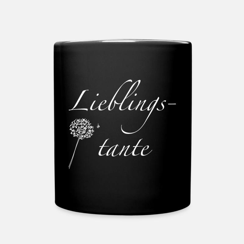 Lieblingstante - Tasse einfarbig - Schwarz