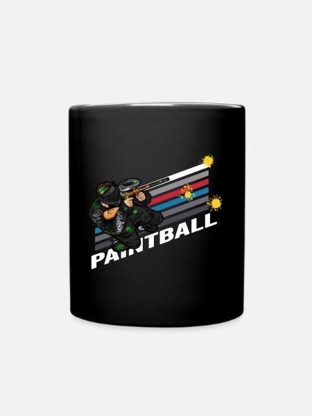 paintball gotcha markierer paintballer - Tasse einfarbig - Schwarz