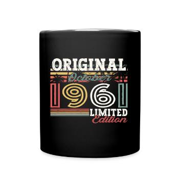 Original October 1961 61st Birthday Gift Cool - Full Colour Mug - black - Front