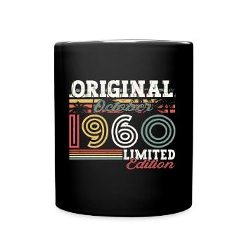 Original Octobre 1960 62ème anniversaire Cadeau Cool - Mug uni - noir - Devant