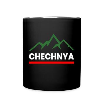 Chechnya Chechen Chechnya Chechen Mountains - Full Colour Mug - black - Front