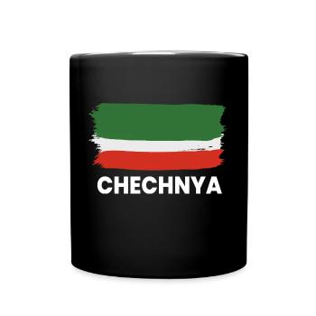 Chechnya Chechen Tschetschenien Tschetschene - Tasse einfarbig - Schwarz - Vorne