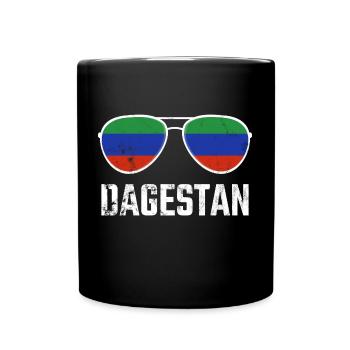 Dagestan Dagestani Dagestaner Flagge Sonnenbrille - Tasse einfarbig - Schwarz - Vorne