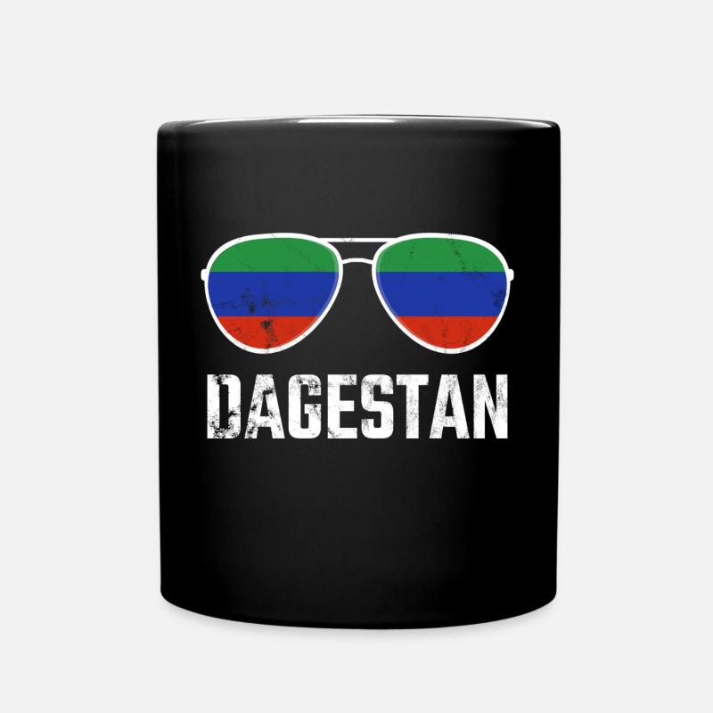 Daghestan Daghestan Daghestan Drapeau Lunettes de soleil - Mug uni - noir