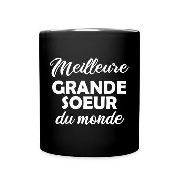 Meilleure Grande Soeur du monde - Mug uni - noir - Devant