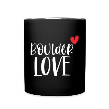 Klettern Bouldern Boulder Liebe Berge Geschenk - Tasse einfarbig - Schwarz - Vorne