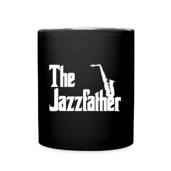 Jazz Motiv The Jazzfather - Tasse einfarbig - Schwarz - Vorne