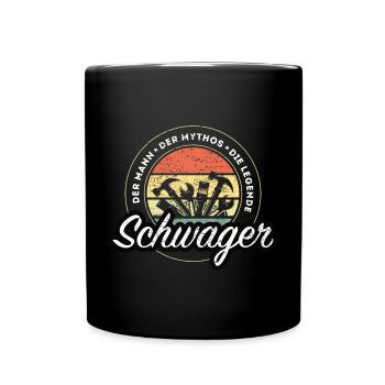 Der Mann Der Mythos Die Legende Handwerk Schwager - Tasse einfarbig - Schwarz - Vorne