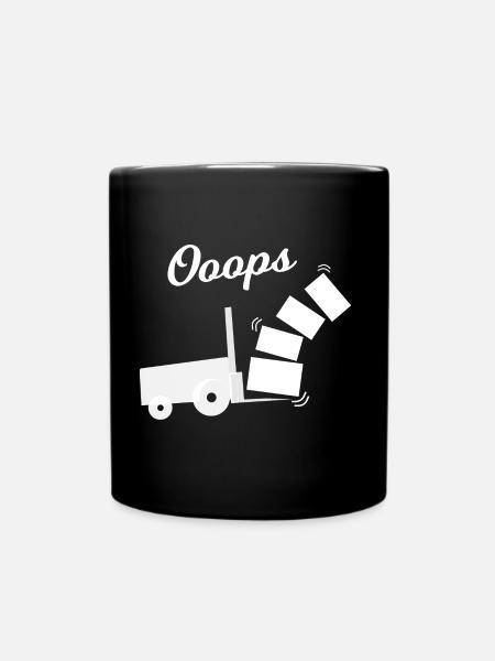 Shit happens - Tasse einfarbig - Schwarz
