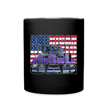 American Classic Muscle Car Script R6Z - Full Colour Mug - black - Front