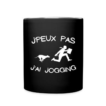 jogging, footing, running - Mug uni - noir - Devant