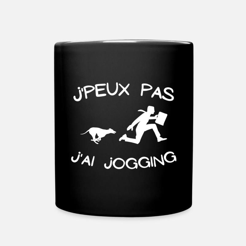 jogging, footing, running - Mug uni - noir