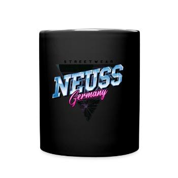 Neuss Germany City Skyline Vintage Retro - Full Colour Mug - black - Front