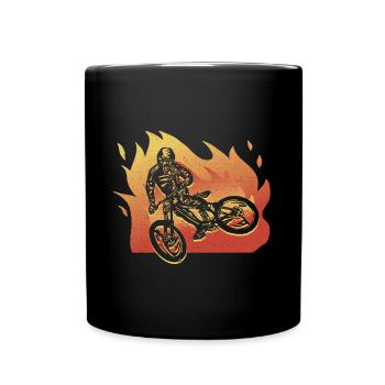 Mountain bikers Cycling Mountainbike - Full Colour Mug - black - Front