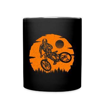 Mountain Bike Cyclist Mountain Bike - Full Colour Mug - black - Front