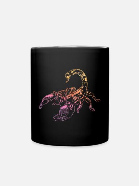 Cool Scorpion Insect Sketch Graphic Scorpion Lover - Mug uni - noir