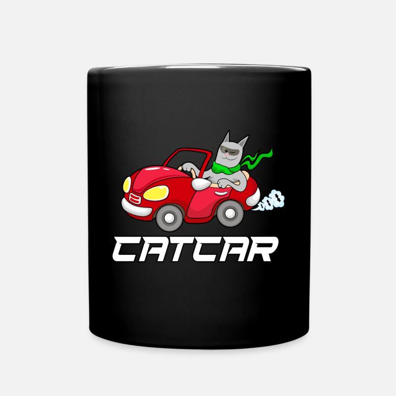 Catcar - Tasse einfarbig - Schwarz