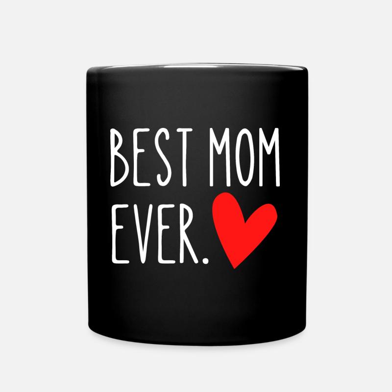 Beste Mutter aller Zeiten - Tasse einfarbig - Schwarz